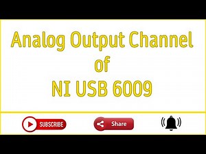 Analog Output Channel of National Instruments USB 6009 - LabVIEW 2019