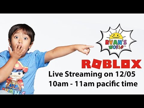 Ryan's World in Roblox Live Streaming Event