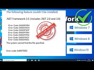 .Net Framework Error code 0X80070002 0X800F0950 [Fix] | LotusGeek