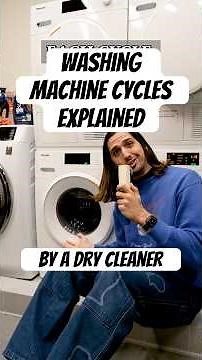 Washing Machine Cycles Explained #laundry