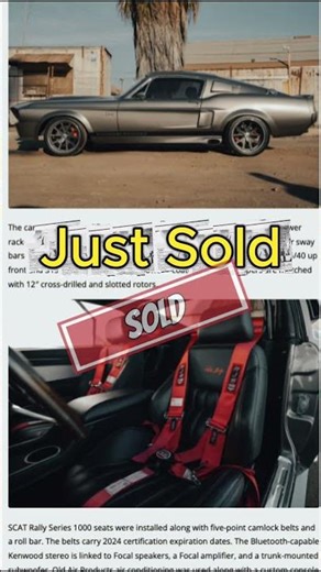 900-HP Supercharged 1968 Mustang GT500CR Sells for $335K on BaT – Carbon Fiber Beast Unleashed