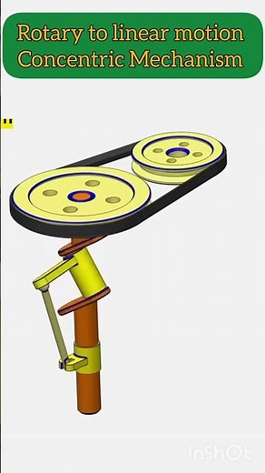 Converting Rotary to Linear Motion | Innovative Mechanism in Action ##rotary #motion #linear