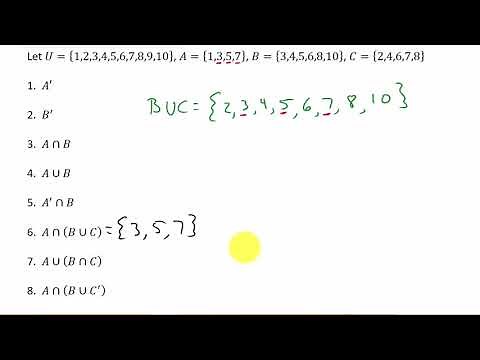 Sets: Union, Intersection, Complement