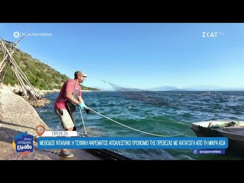 Μέθοδος Νταλιάνι: Η τεχνική ψαρέματος που είναι αποκλειστικό προνόμιο της Πρέβεζας