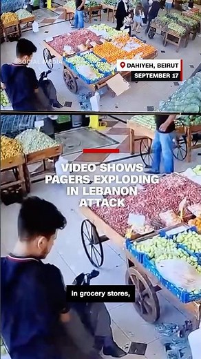 Video shows pagers exploding in Lebanon attack