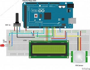 PIR Motion Sensor Detection with 16X2 LCD and Arduino