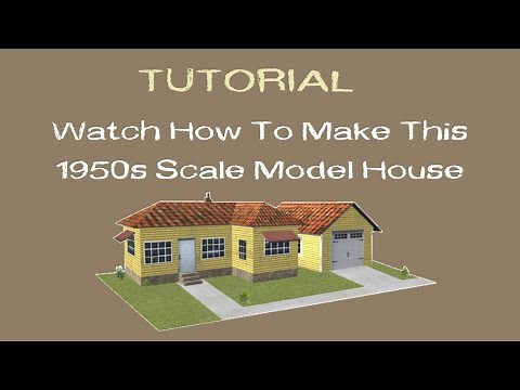 How To Make an HO Scale Model Railroad House Tutorial |🔥