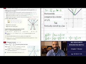 Big Ideas Math [IM2]: Chapter 1 Review (Examples & Problem Set)