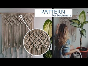 Pattern #2 for Macrame wall hanging, curtain and chandelier