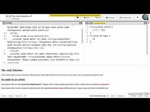 Understanding CSS :only-child & :only-of-type Selectors | CSS Pseudo-class Tutorial