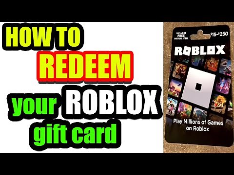 HOW TO use your ROBLOX Gift Card!