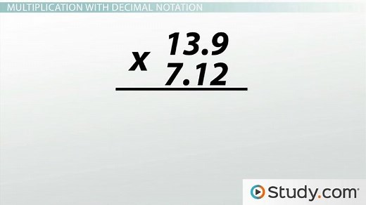 Addition, Subtraction, Multiplication, and Division with Decimal Notation