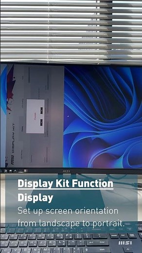 What's the functions in Display Kit App improving your productivity? #msi #monitor #shorts