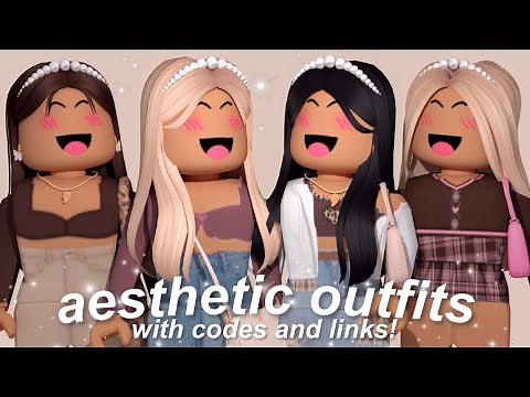 Aesthetic Roblox Outfits WITH CODES AND LINKS! *neutrals* | axabella