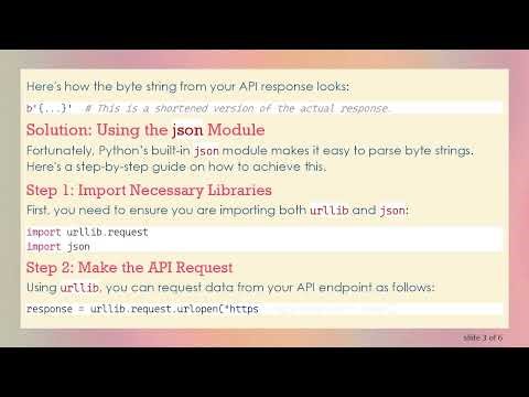 How to Parse Bytes Data from URL Requests in Python