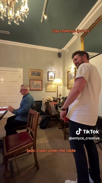 Replying to @Char part 2 of the clap challenge: clap as they get closer to the task decided for them. should we turn this into a series? because everyone was so good at it 😭 #officelife #officetoks #officehumor #worklife #officefun [office humour, office life, work humour, funny office videos, work life]