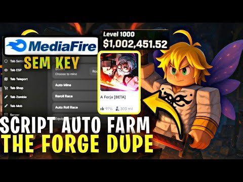🔥 THE FORGE Script *NO KEY* – Auto Forge, Instant Kill, Auto Mine, Max Level, ESP and Much More!