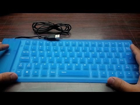 Blue 85 key Flexible Keyboard Unboxing and review Full (IN DEPTH)
