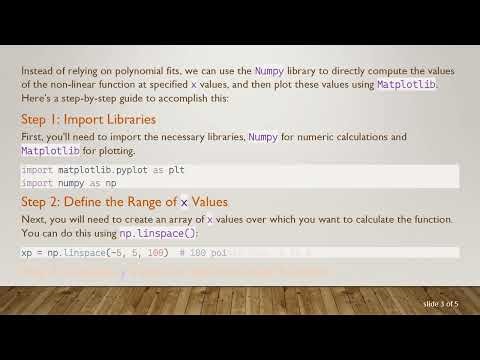 How to Plot a Non-linear Function using Python, Numpy, and Matplotlib