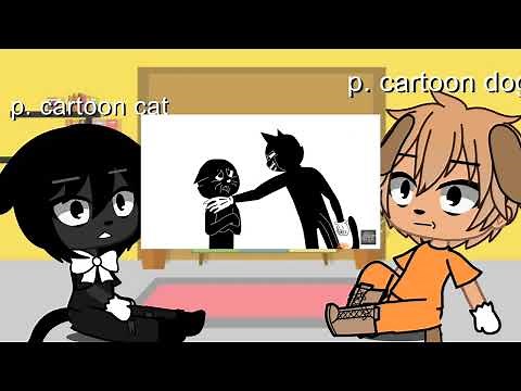 past cartoon cat and cartoon dog react to the future (first reaction video)