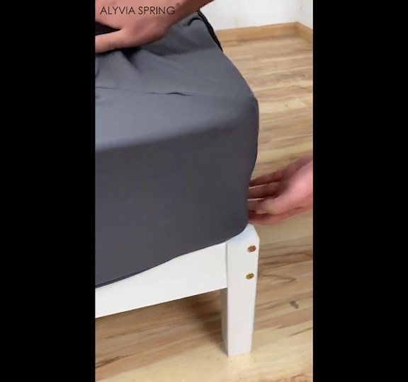 Box Spring Cover Queen Size - Jersey Knit & Stretchy Wrap Around 4 Sides Bed Skirt for Hotel & Home - Queen/ Queen XL, Black