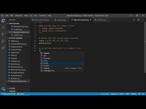 Python List Constructor Explained for Beginners!