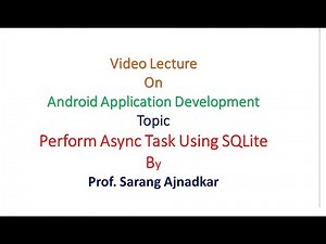 Async task using SQLite (Android)