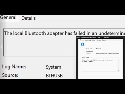 Windows 11: Fix Bluetooth Error Code 43 The Local Bluetooth Adapter Has Failed