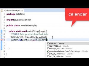 76. calendar class in java