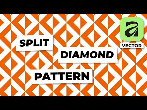 How to Create a Split Diamond Pattern in Affinity (Vector Studio)
