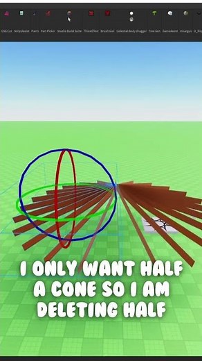 How to make a Cone-Shaped Roof in ROBLOX STUDIO (No Blender Needed)