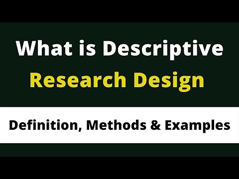 What is Descriptive Research Design l Definition l Methods and Examples l step by step guide