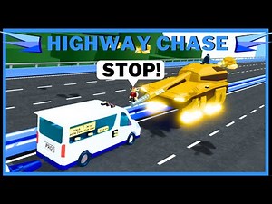 HIGHWAY CHASE!! - TANK VS CARNAPPER Trolling In Build A Boat ROBLOX