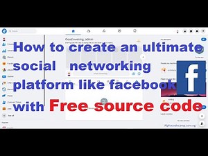 Complete ultimate social networking platform like Facebook using PHP, Mysql with source code.