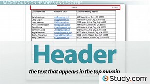 How to Insert Headers & Footers in Excel