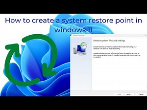 How to create a system restore point in windows 11