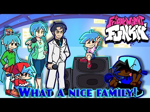 Friday night funkin' crazygamer meets Boyfriend/Keith's family!? (Bf's family mod) (custom dialogue)