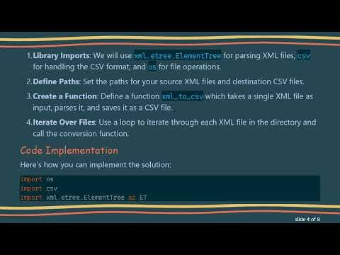 How to Convert XML Files to CSV Using Python