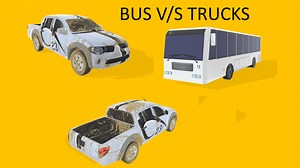 Bus Vs Trucks by Aliens From Earth