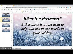 How to use an online thesaurus