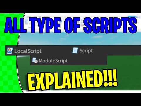 ALL type of roblox scripts EXPLAINED!!!