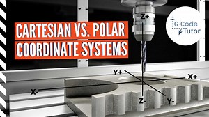 G CODE Tutor talks about the differences between cartesian and polar coordinates systems and explains when to use each when programming CNC machines. | Practical Machinist