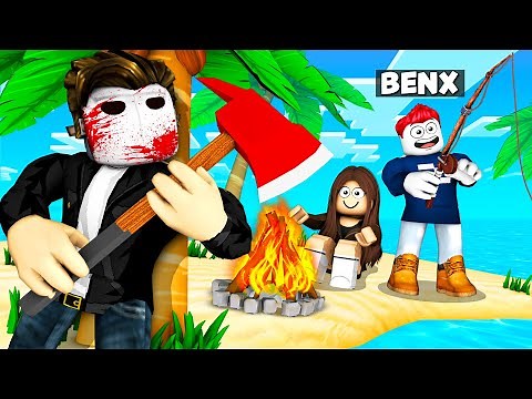 24 STUNDEN mit MÖRDER auf der INSEL! - Roblox Deutsch