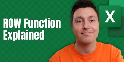 The Excel ROW Function Explained: How To Find a Row Number Easily
