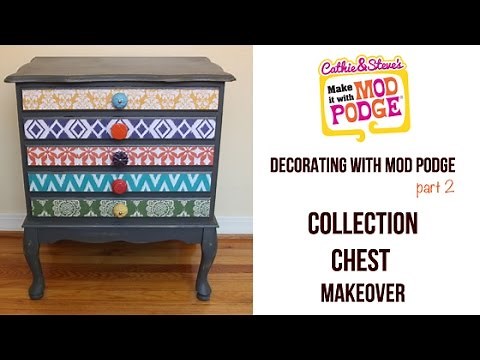 Decorating with Mod Podge: How to Decoupage Furniture