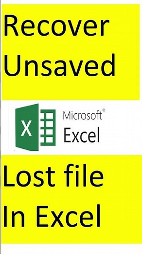 How to Recover Unsaved or Lost Excel File | Recover Deleted file in excel | Excel tips and tricks