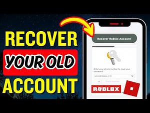 How To RECOVER Old Roblox Account