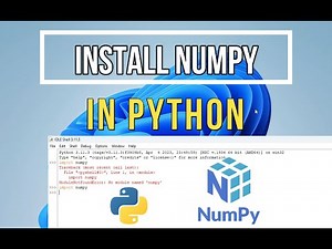 How to install NumPy on Python in Windows 11 | PIP install NumPy | NumPy installation in Windows