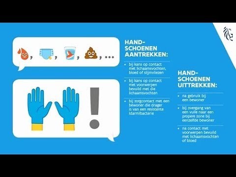 Campagne handhygiëne woonzorgcentra - correct handschoenen uittrekken