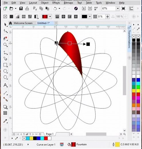 CorelDRAW Tutorial - Creative a Graphic design #coreldesign #coreldraw #tutorial #coreldrawtutorial